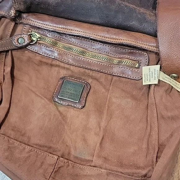 Campomaggi Italy Leather Crossbody Satchel - Picture 15 of 16